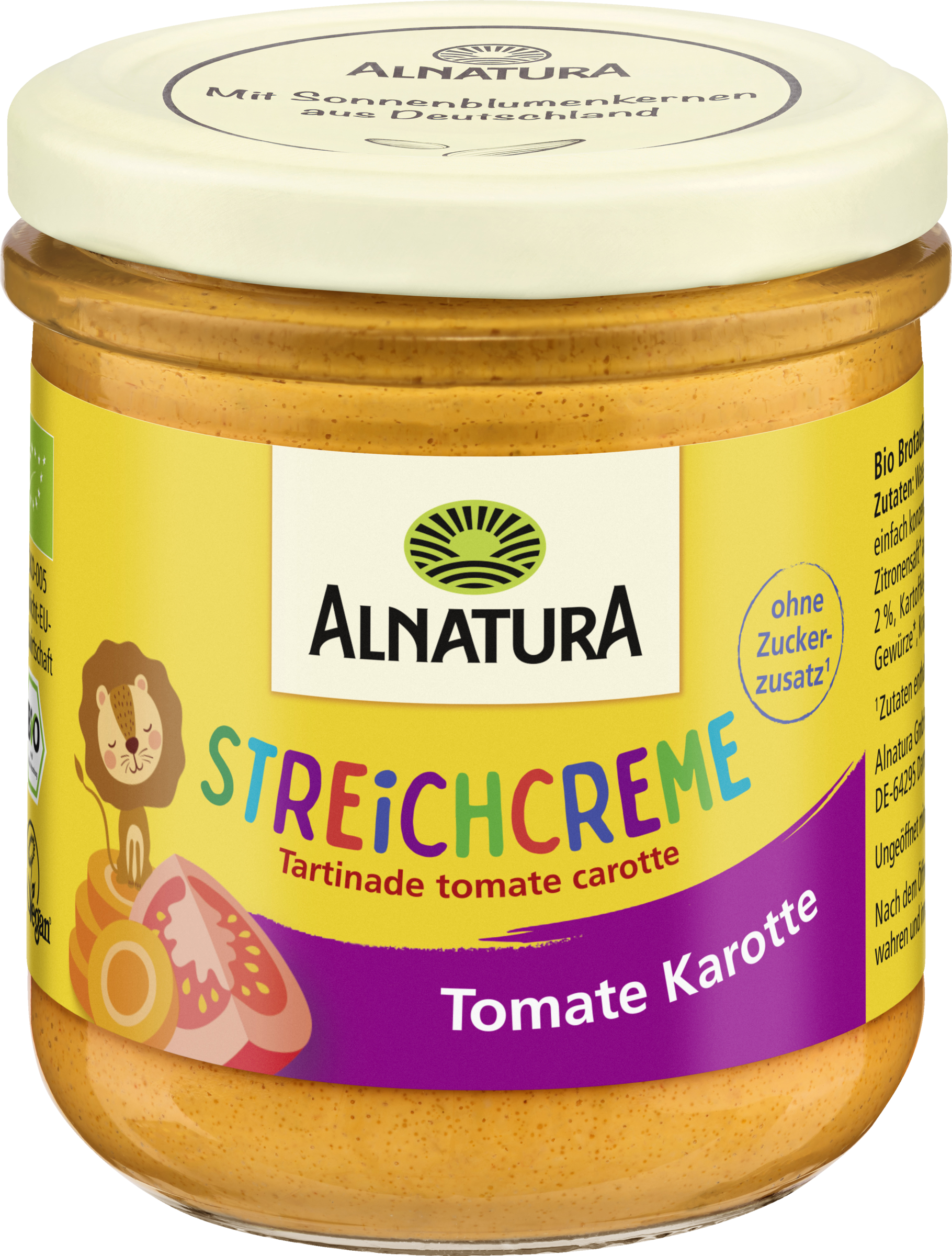 Alnatura Organic string cream for children - tomato carrot