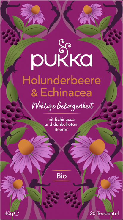 Pukka Organic Tea Elderberry & Echinacea