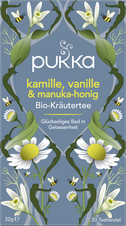Pukka Bio-Tee Kamille, Vanille & Manuka-Honig