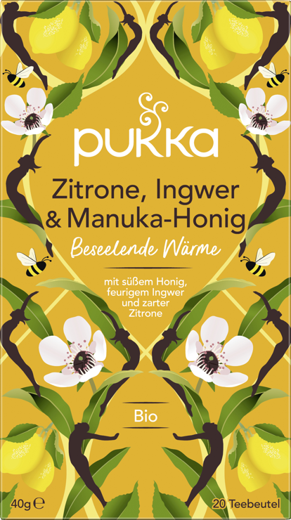 Pukka Bio-Tee Zitrone, Ingwer & Manuka-Honig