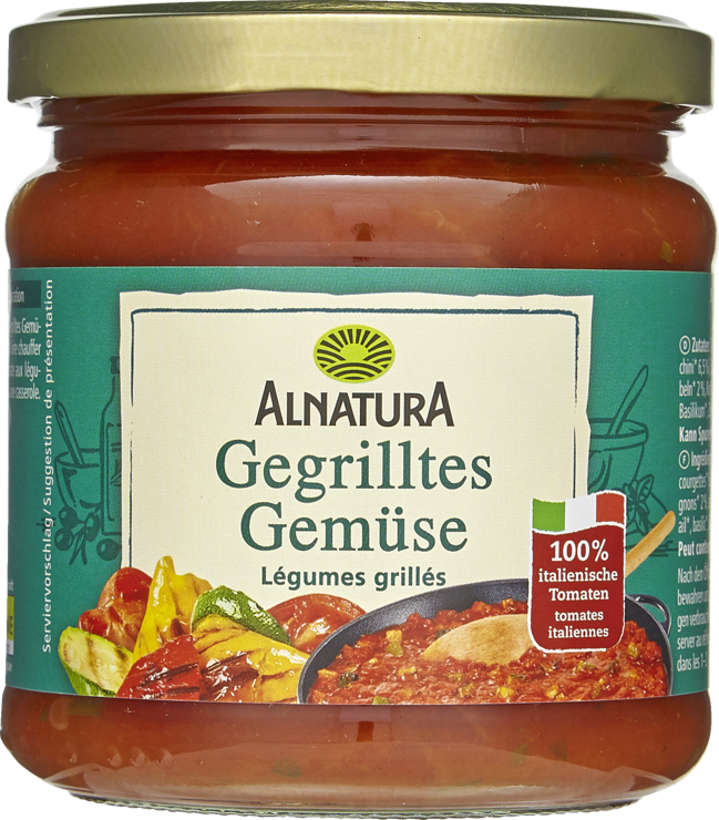 Alnatura Organic Tomato Sauce Grilled vegetables