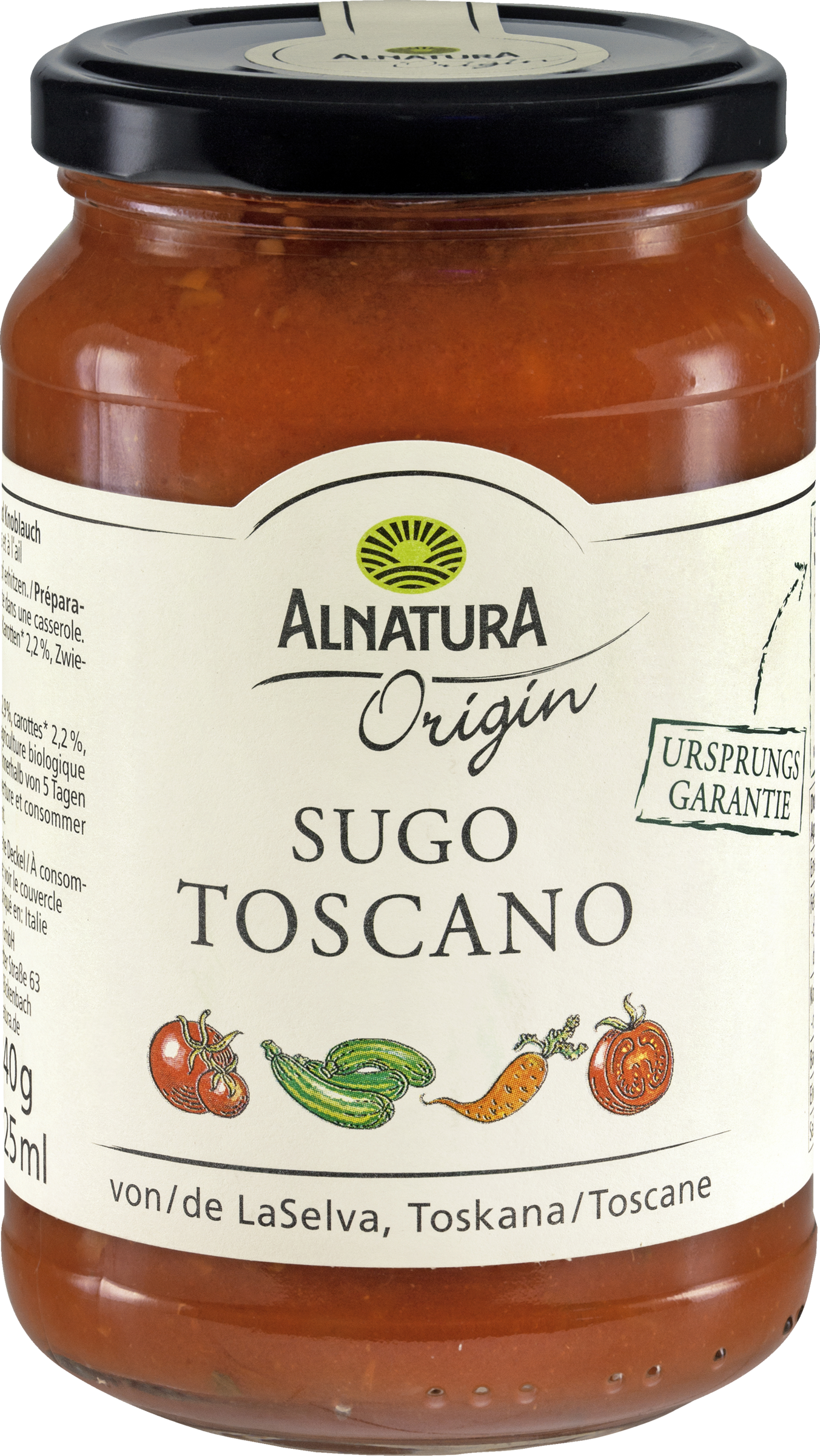 Alnatura Organic tomato sauce Origin Sugo Toscano