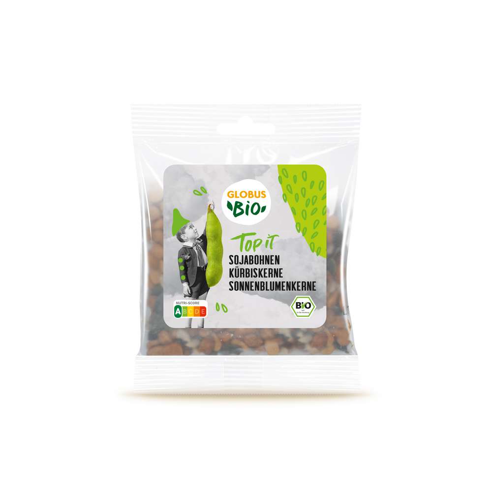 GLOBUS Bio Bio Top it Sojabohnen-Kürbiskerne-Sonnenblumenkerne