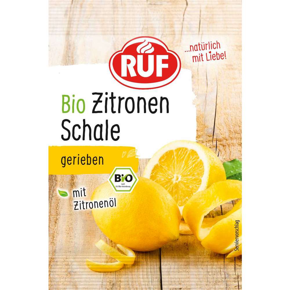 Organic lemon zest, grated