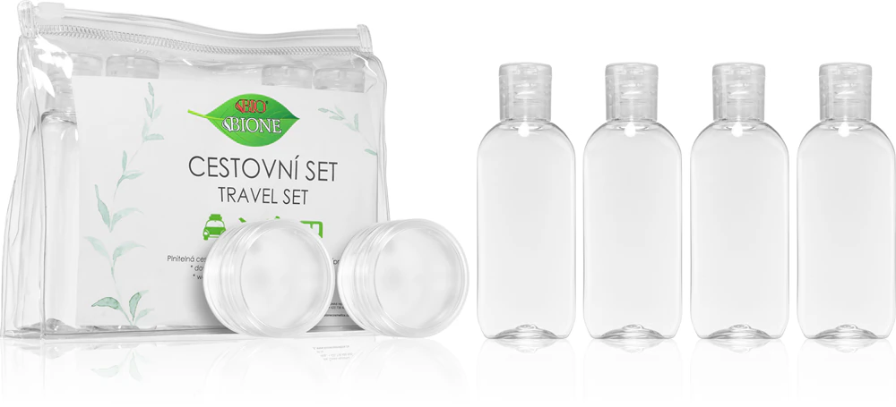 Bione Cosmetics Travel Set travel bottles