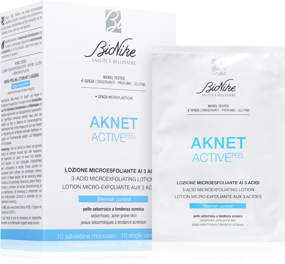 BioNike Acne ACTIVEpeel Exfoliation Wipes for Face
