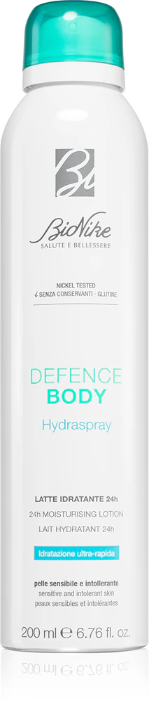 BioNike Defense Body moisturizing body lotion in a spray