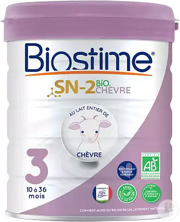 Biostime SN-2 Organic Goat 3rd year 10-36 months pot 800g