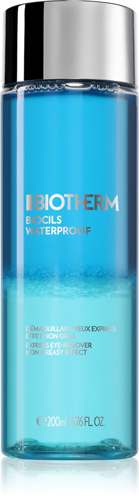 Biotherm Biocils Waterproof Eye Make Up Remover 2-Phase Makeup Remover, 200 ml