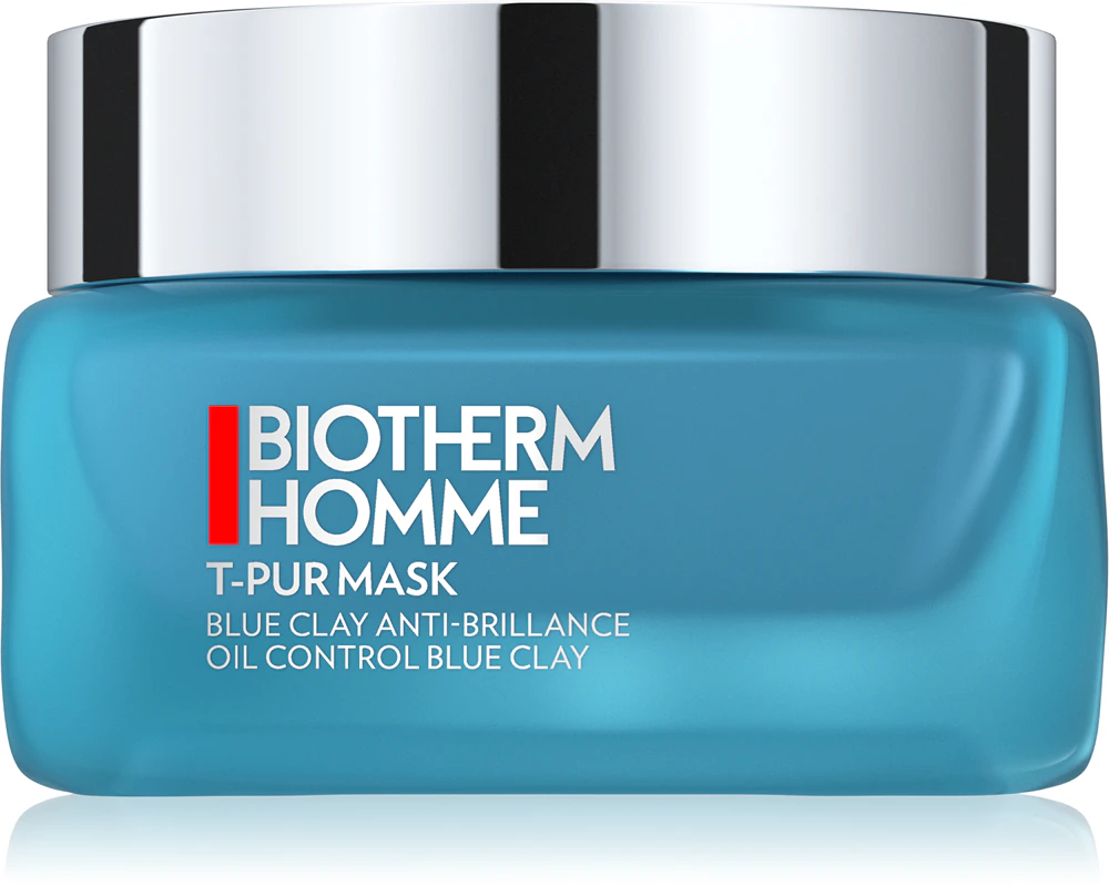 Biotherm Homme T - Pur Blue Face Clay Cleansing Mask Moisturizes the skin and refines the pores