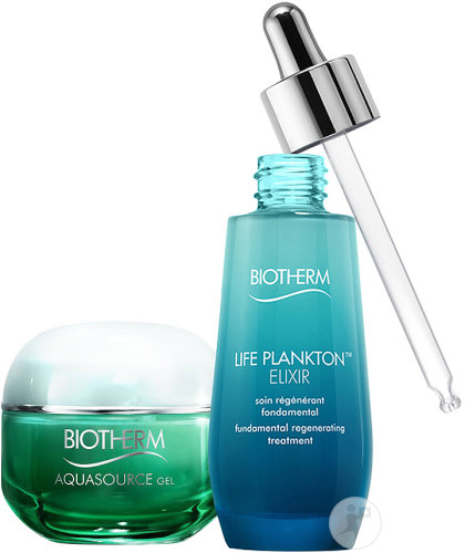 Biotherm Routine Boost Hydration Aquasource Gel 50ml + Life Plankton Elixir 50ml