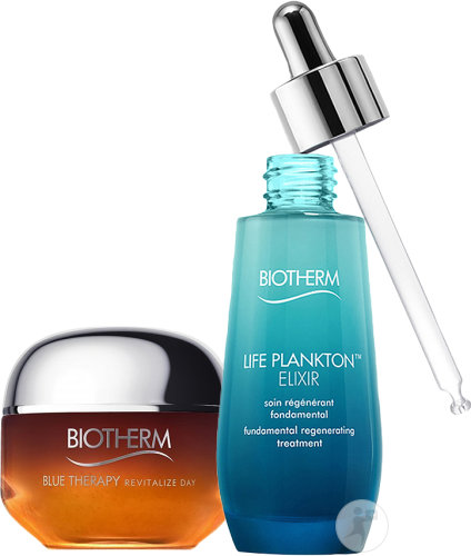 Biotherm Routine Nutrition & Glow Life Plankton Elixir 50ml + Blue Therapy Revitalize Day 50ml