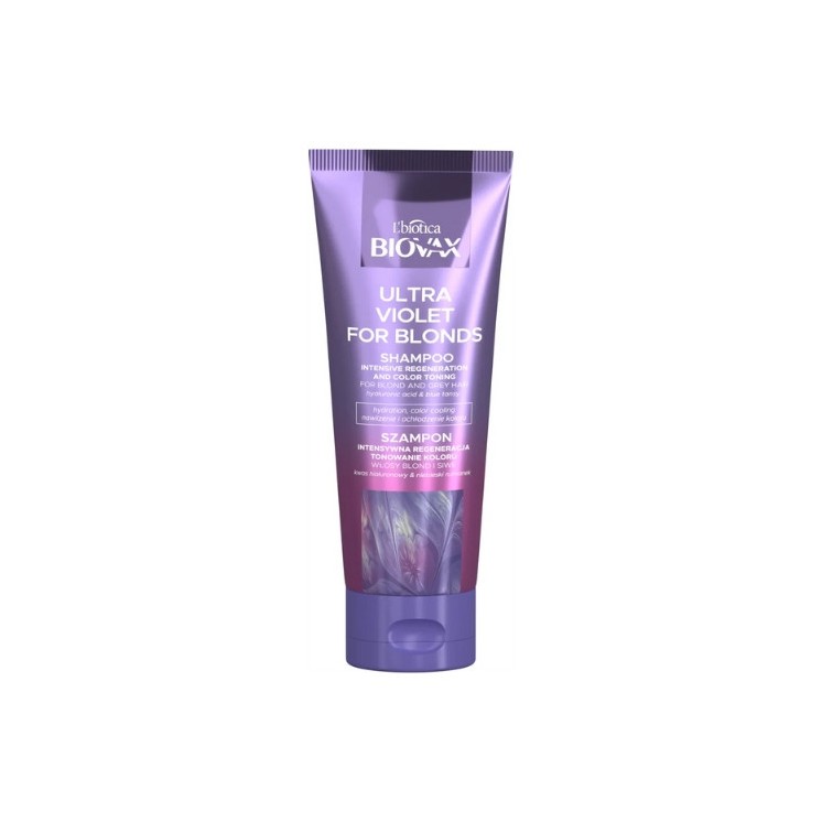 Biovax Ultra Violet Intensively Regulating Shampoo for Blonde and Gray Hair 200 ml