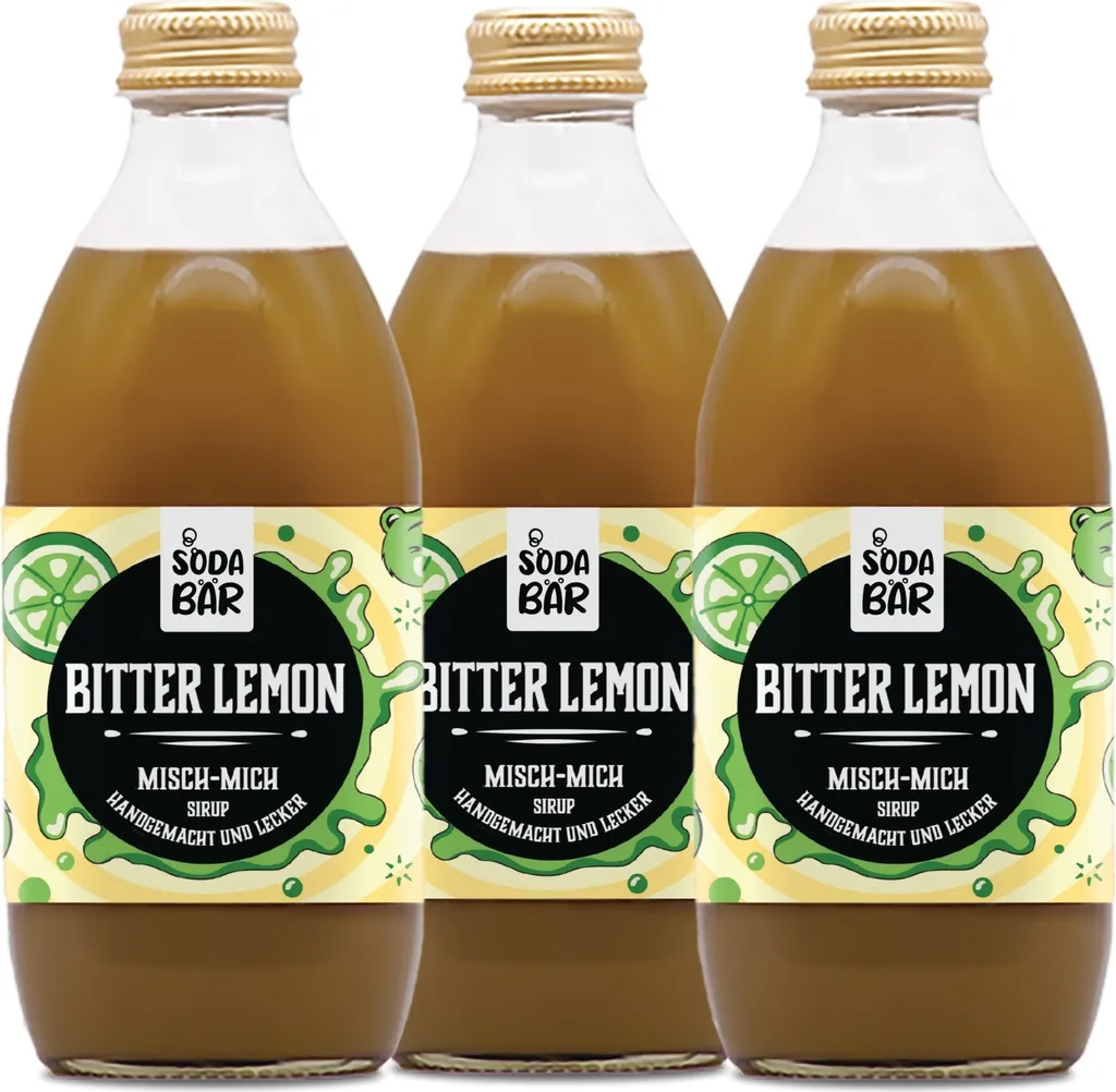 SodaBär© Bitter Lemon Syrup 3-pack 330 ml