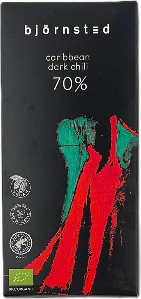 EcoFinia GmbH Björnsted Caribbean Dark Chilli 70% dark chocolate 100g