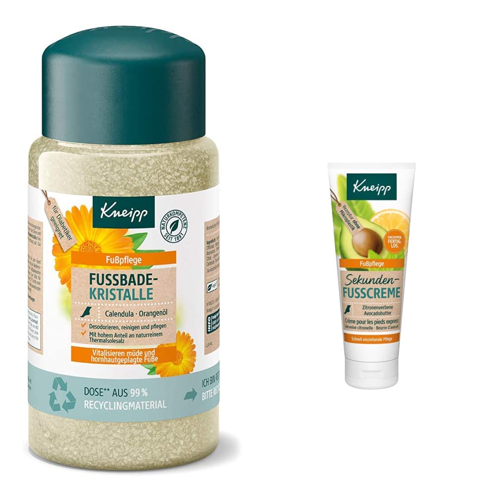 Kneipp Calendula & Orange Oil Deodorising Foot Bath Crystals 600g & Seconds