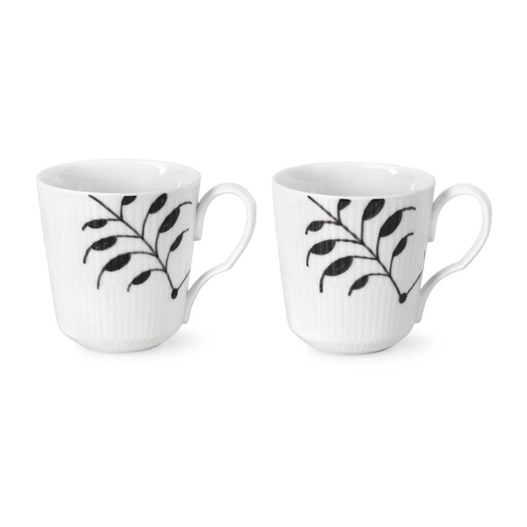 Royal Copenhagen Black Flooded Mega Mug 2-Pack