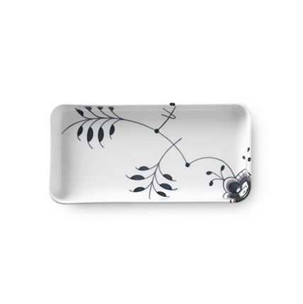 Royal Copenhagen Black Fluted Mega Rectangular Plate