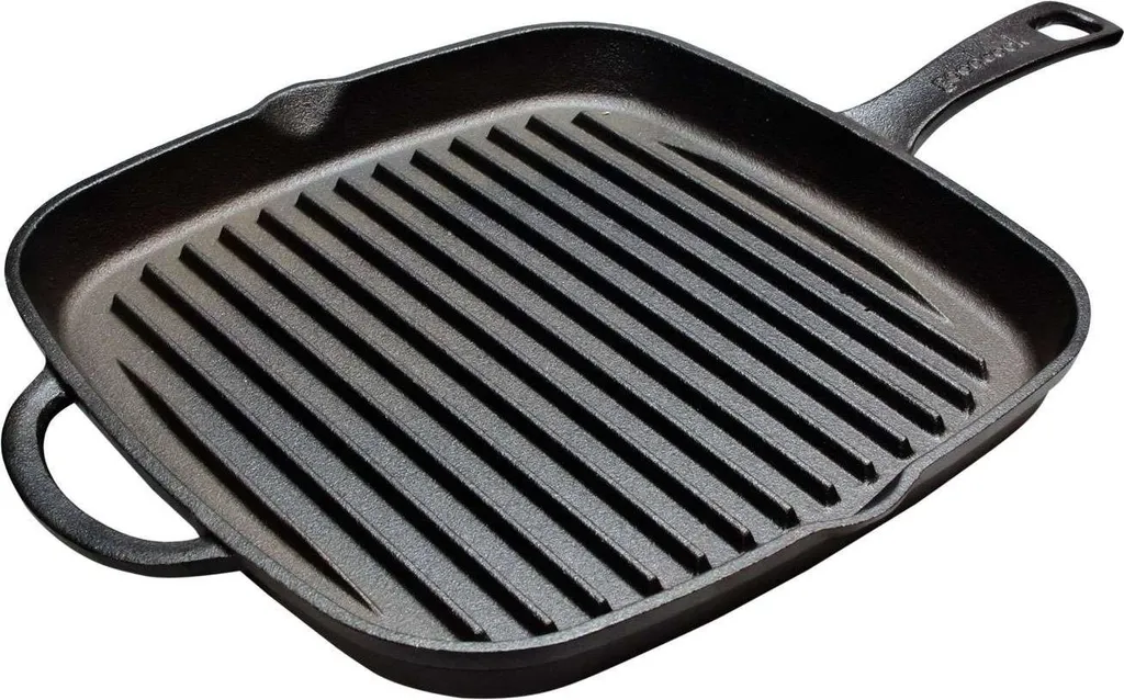 Blackwell cast iron grill pan 26 x 26 cm – without non-stick coating – suitable for all types of cooktops