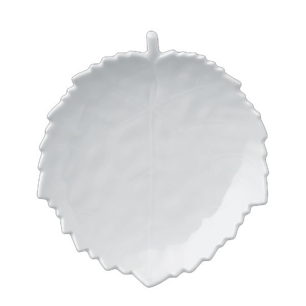 Leaf-shaped bowl, white (13cm) by KPM