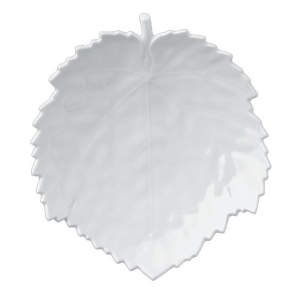 Leaf-shaped bowl, white (16.5cm) by KPM