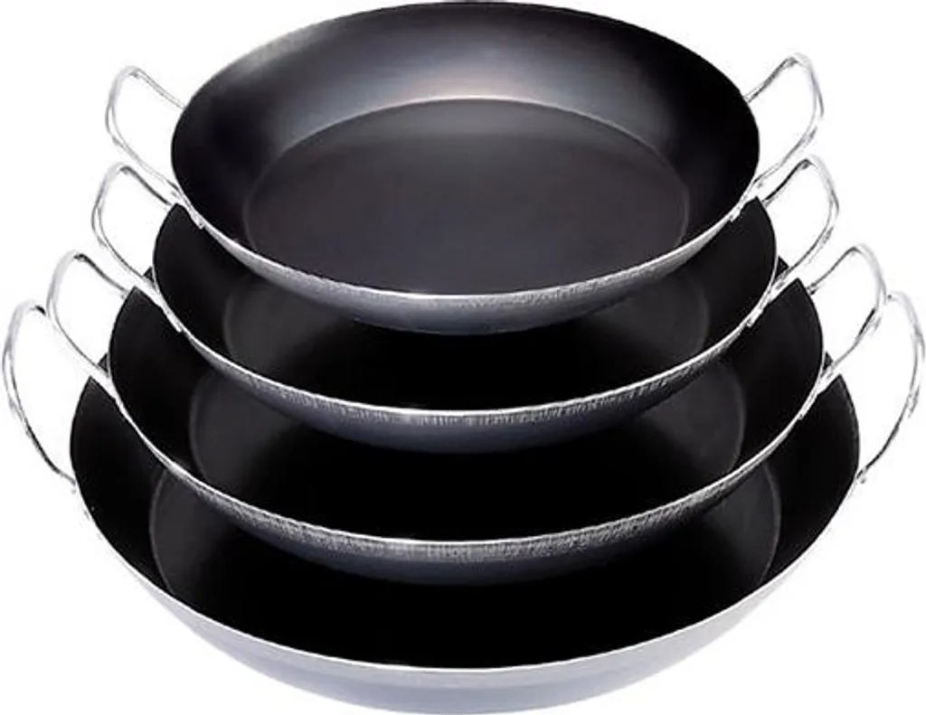 Blue leaf paella bowl 42cm De buyer 5023.42