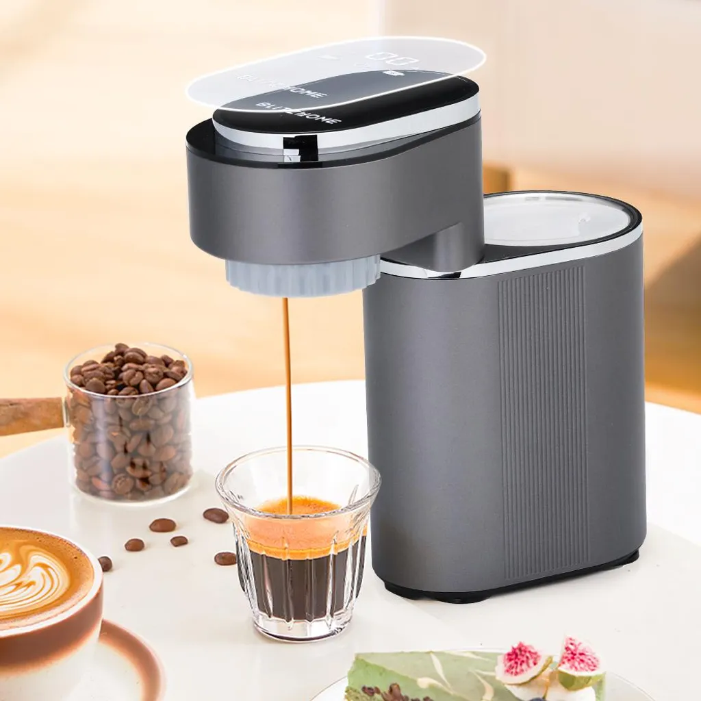 INSMA BLITZHOME® C180 Mini Coffee Maker, Portable Espresso Maker, 15 Bar Pressure, Hot/Cold Extraction, Easy Cleaning for Home, Office and Travel