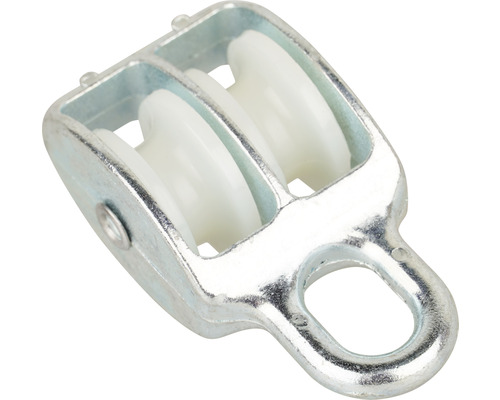 Mamutec double block rope pulley for 8 mm ropes