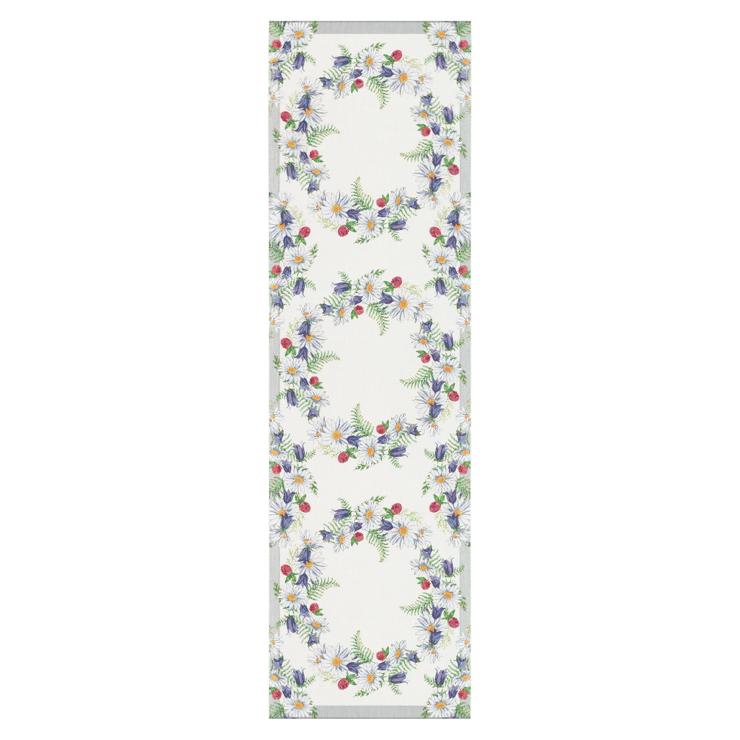 ekelund-linnevaveri Blomkrans Tischläufer35 X 120Cm