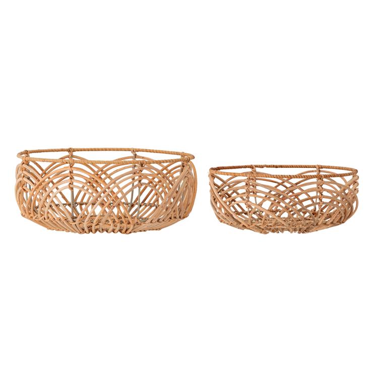 Bloomingville Bread Basket Rattan 2 Pack