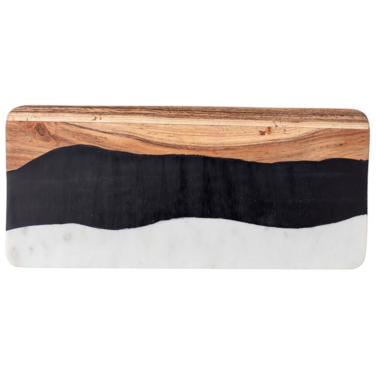 Bloomingville Cutting Board Marble-Resin-Acacia