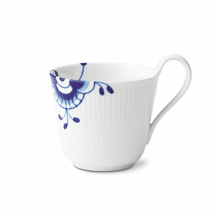 Royal Copenhagen Blue Fluted Mega Cup With Handle 33 Cl
