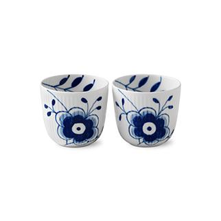 Royal Copenhagen Blue Fluted Mega Lantern 2 Pack