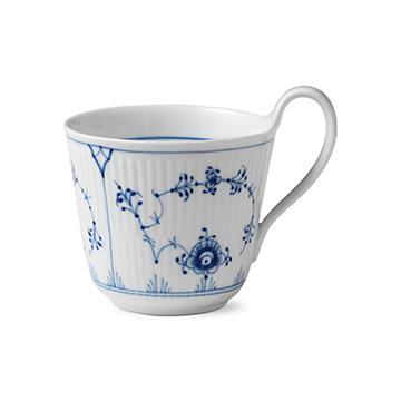 Royal Copenhagen Blue Fluted Plain Cup Ribbed