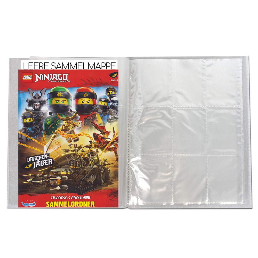 Blue Ocean Lego Ninjago - Series 4 Trading Cards - 1 Empty Portfolio Folder