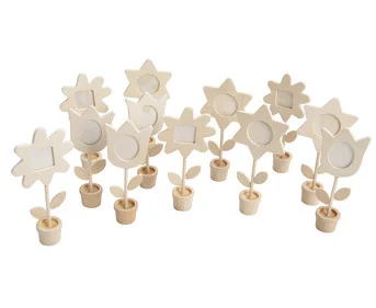Flower picture frames, blank, 12 pieces