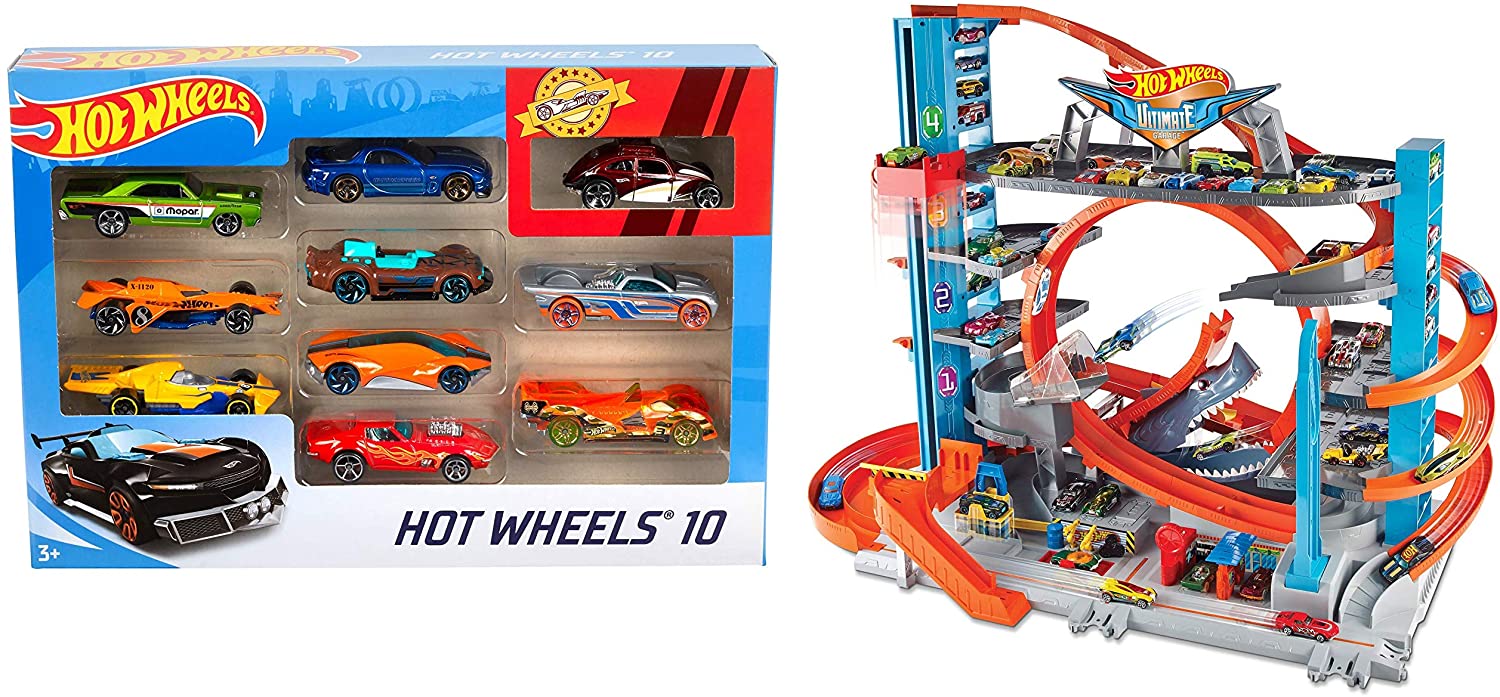 Hot Wheels Ftb69 City Ultimate Car Park, Garage And Car Park With Shark For