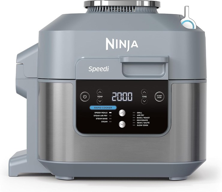 Ninja Speedi 10-in-1 Multi-Cooker, 5.7 L, Air Fryer/Hot Air Fryer, Slow Cooker, Gift for Men/Women, Sea Salt Grey, ON400EU