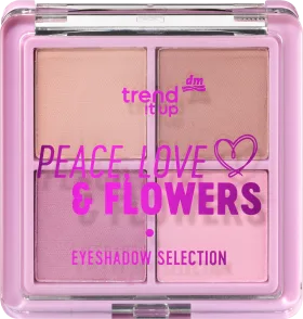 trend !t up Eye shadow Palette Peace, Love & Flowers Selection 010, 1 ST