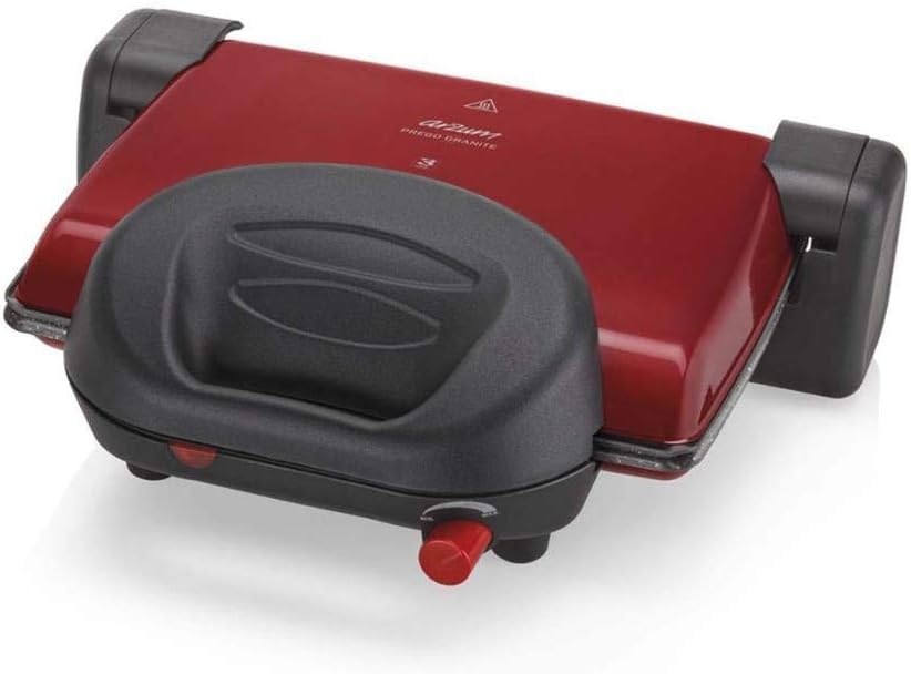 Arzum AR2012 Prego Granite Grill and Toast Machine with Removable Non-Stick Granite Effect Plates, Healthy Grill, Oil Drip Channel, Temperature Control