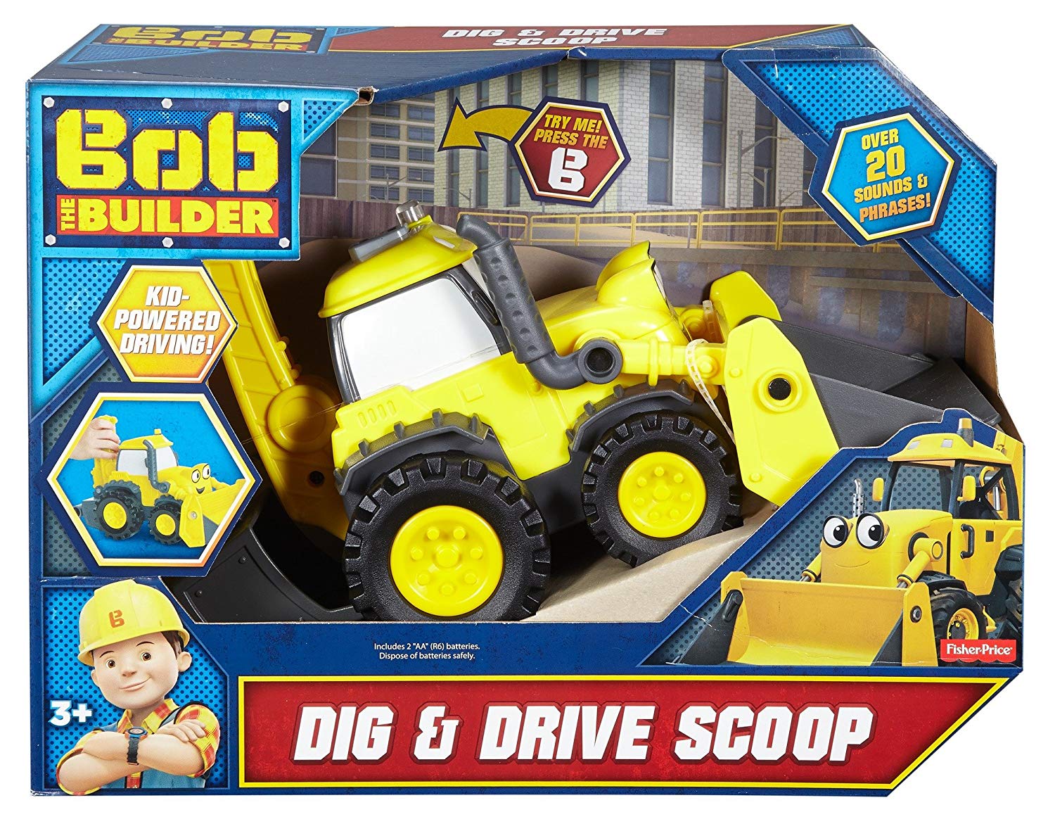 Fisher Price Bob The Builder Large Scoop Shovel Fun – English