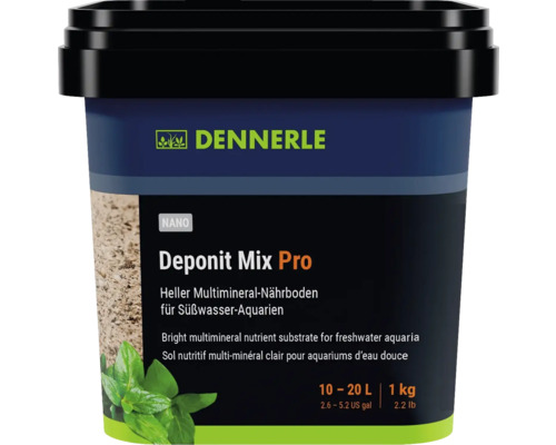 Substrate DENNERLE Nano Deponit Mix Pro Black 1 kg for approx. 10 - 20l aquariums