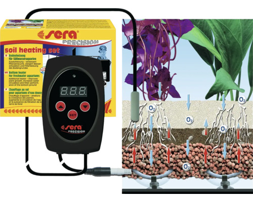 Soil heating set sera for freshwater aquariums