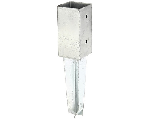 Kaiserthal Ground sleeve for setting in concrete 71 x 71 x 350 mm, hot-dip galvanized, 1 piece
