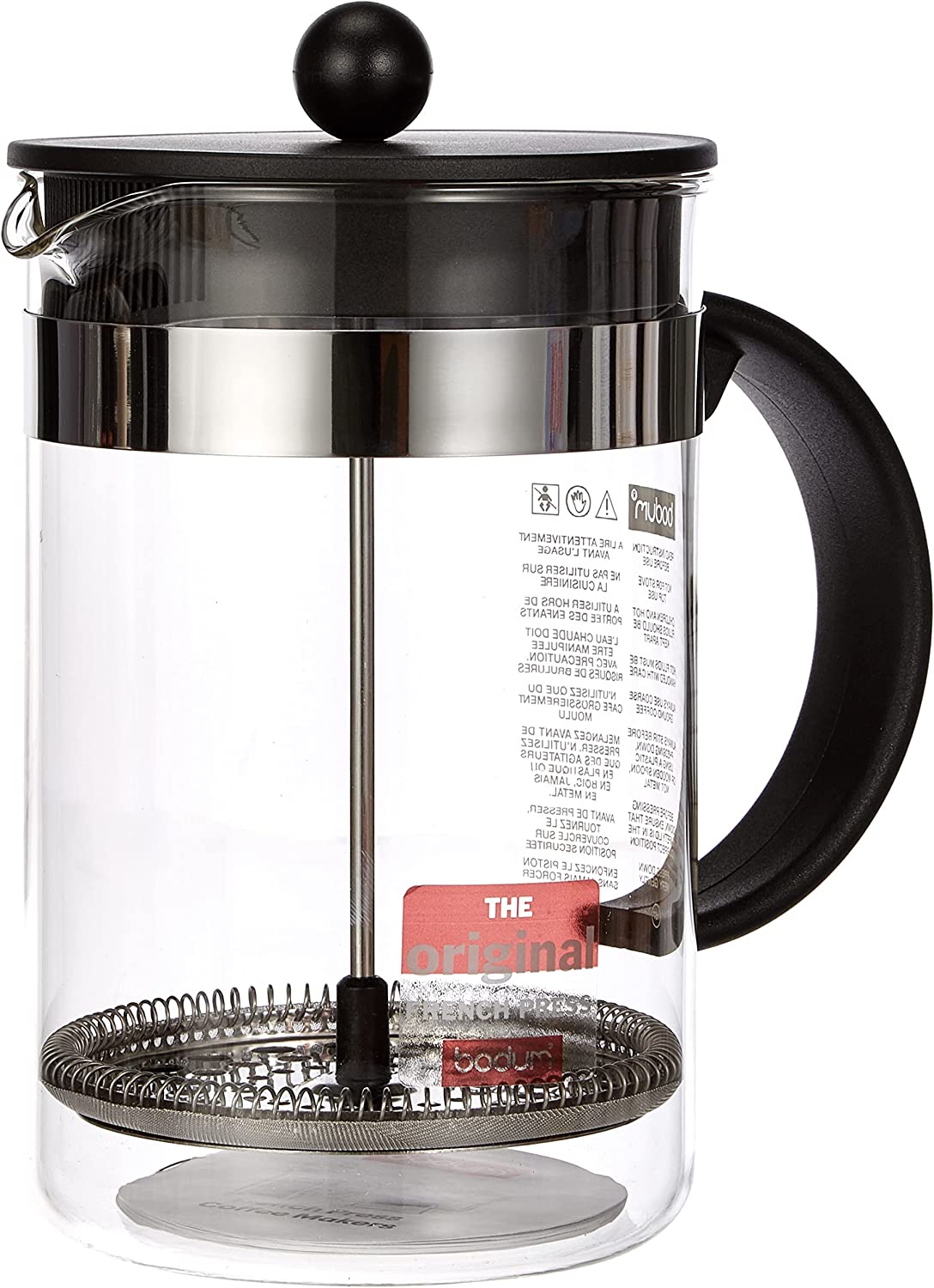 Bodum Bistro Nouveau Coffee Maker (Colour: Transparent, Size 1.5 Litre)