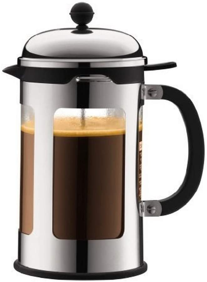 Bodum Chambord Contents: 1.5 L Black, Stainless Steel, Transparent