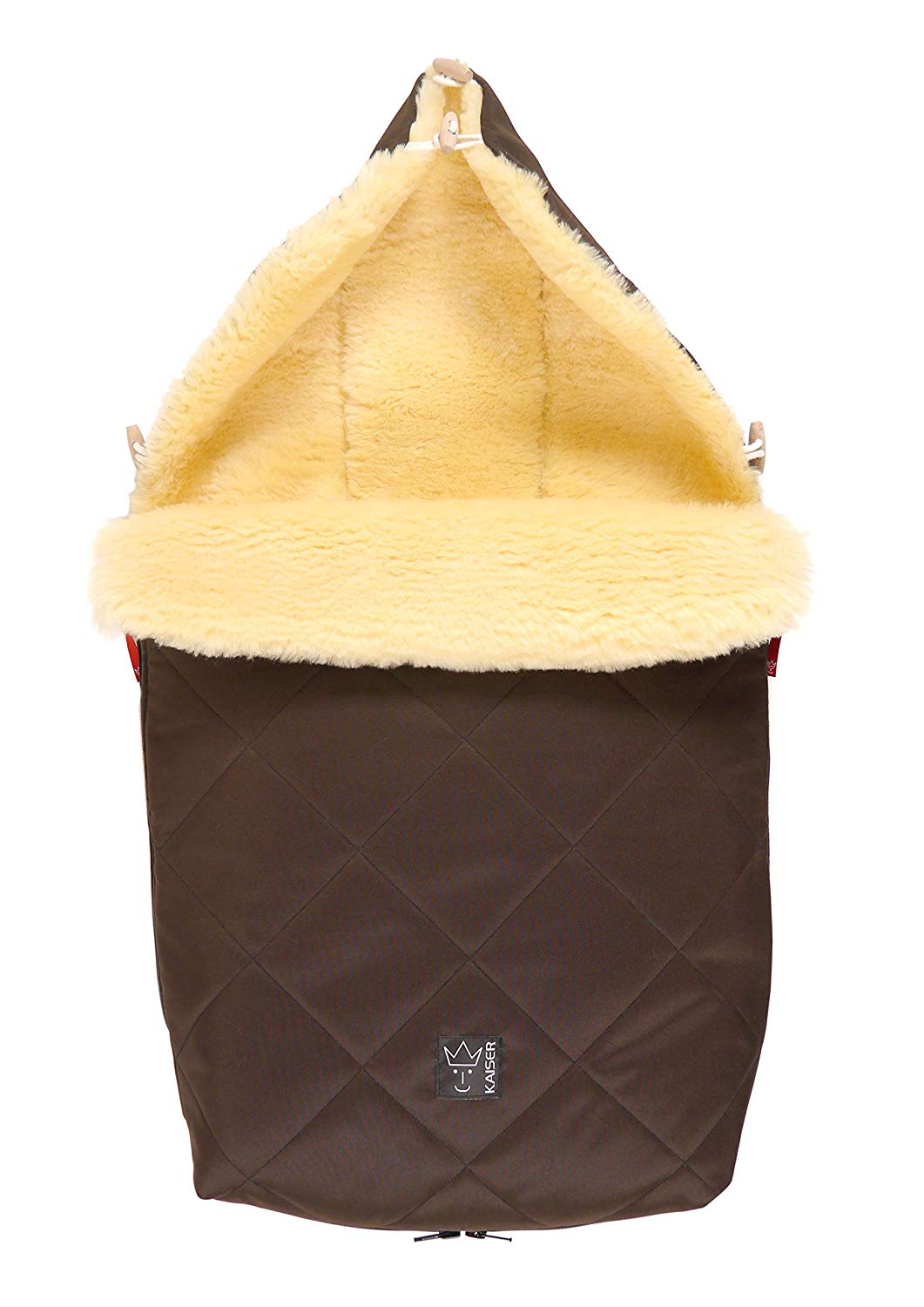 Kaiser Stroller Sheepskin Foot Muff Naturell Buggy  sand