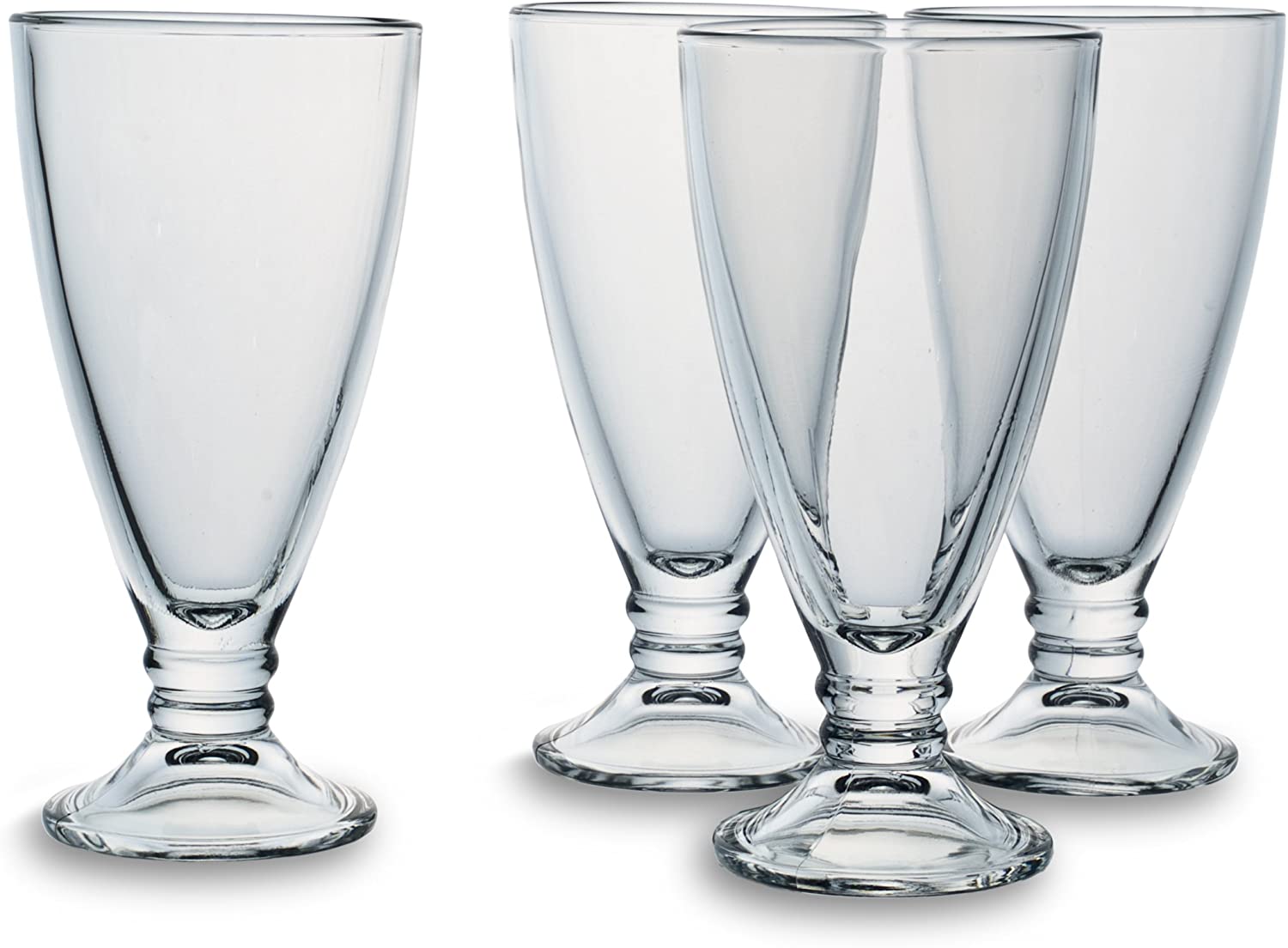 Bohemia Cristal 093 006 136 Sided Iced Coffee Glasses 290 ml For you and me \"4-Piece Set