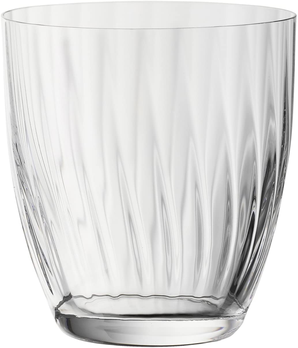 Bohemia Cristal New England 093 006 160 Set of 6 Mugs 260 ml Clear Crystal Glass with Look