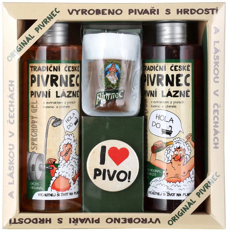 Bohemia Gifts & Cosmetics Beer Set (For Body and Hair) for Men